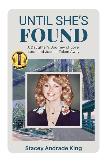 Book cover of “Until She’s Found” by Stacey Andrade King