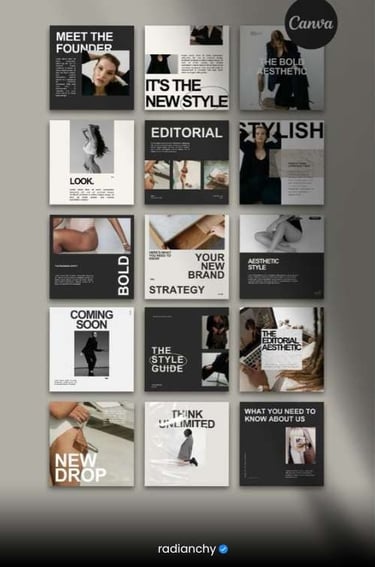 a bunch of social media posts about the new brand
