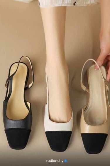 a woman's feet and shoes with a woman's feet and a woman