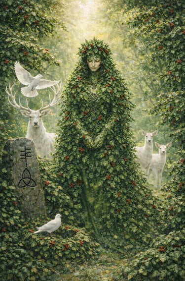 Holly Queen at the Summer Solstice