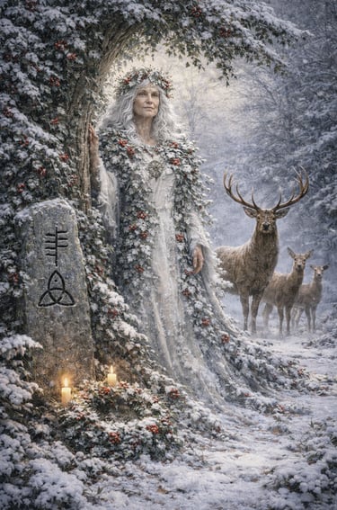 Holly Queen at the winter Solstice