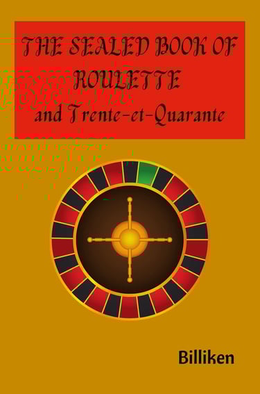 The sealed book of roulette and Trent-et-quarante Gambling book
