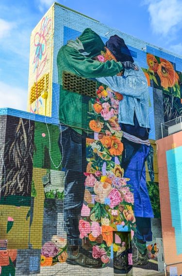 Mural by Jason Parker in Frankston