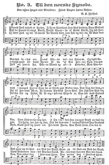 sheet music of hymn three