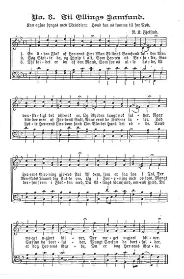 sheet music of hymn six