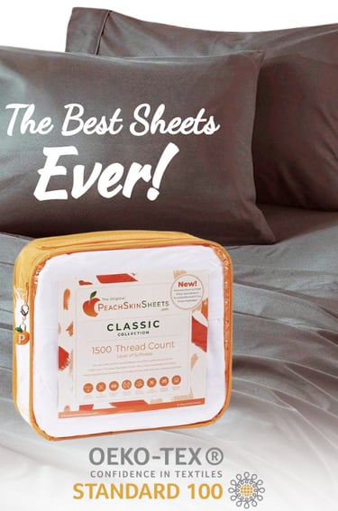 PeachSkin Breathable Hypoallergenic & Antimicrobial Sheets