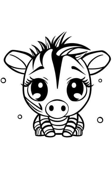 a zebra coloring pages for kids