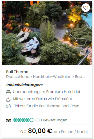 Travelcircus Thermenreise zur Bali Therme in Bad Oeyenhausen