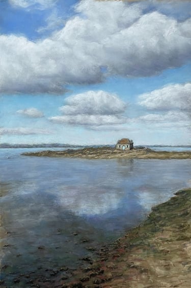 Tableau au pastel sec - Saint-Cado