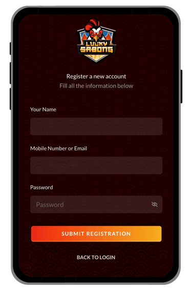 goperya registration form screen