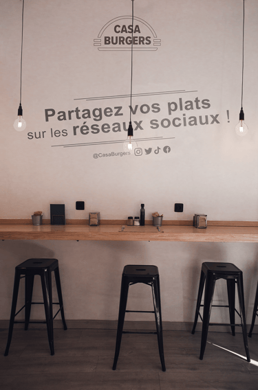 Signalétique "Casa Burgers"