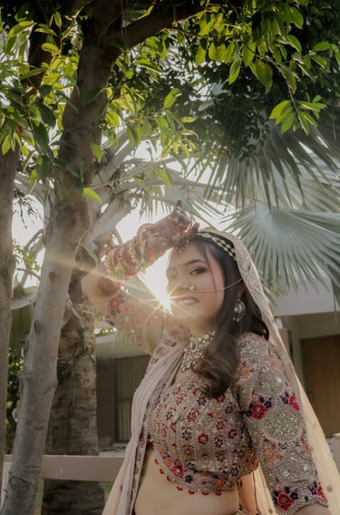 Luxury bridal makeup look by professional bridal makeup artist in Vadodara – R&D Bridal Makeup