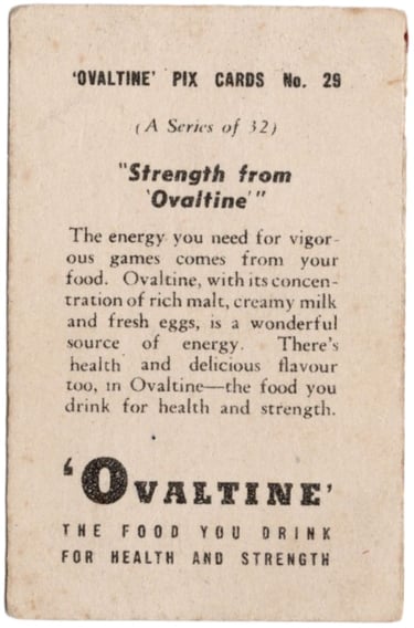 Rare 1950s Ovaltine Australian Sports Pix Card No 29 Netball