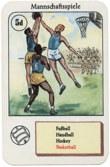 German sports playing cards 1936 Olympics