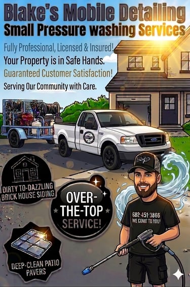 Our small pressure washing services help keep your home clean!