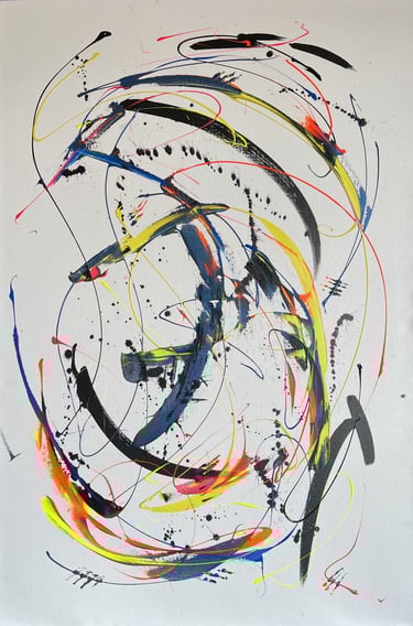 Fréquence de l'univers oeuvre d'art Tiwan artiste peintre  art abstrait