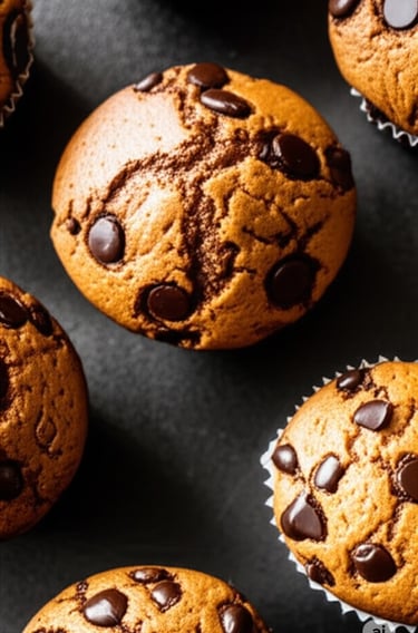 chocolate chip muffins ingredients