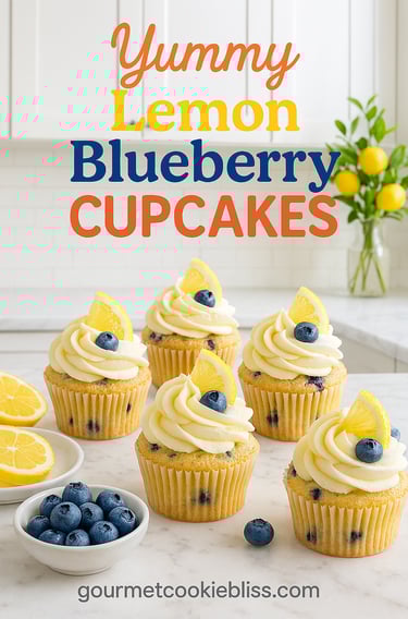 Yummy Lemon Blueberry Cupcakes