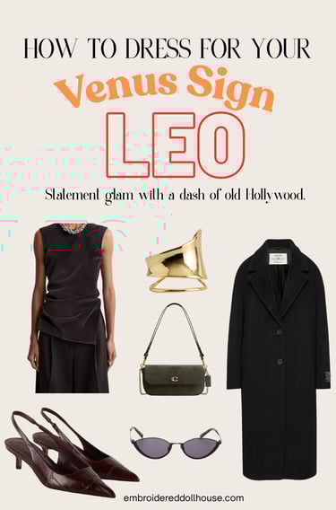 How to dress for your Venus sign picture collage featuring inspiration from Steve Madden, COS
