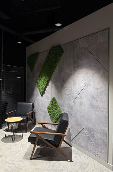 Akustinės sienų ir lubų panelės – triukšmo mažinimas ir modernus dizainas DECOSONA