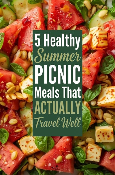 Fresh watermelon and feta salad with cucumber and mint for healthy summer picnic meals.