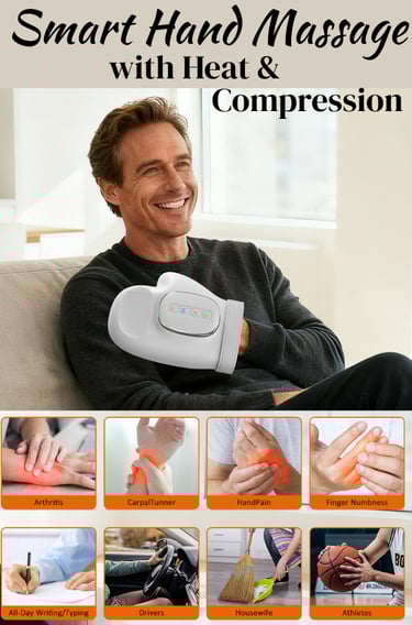 Hand Massager with Heat and Compression