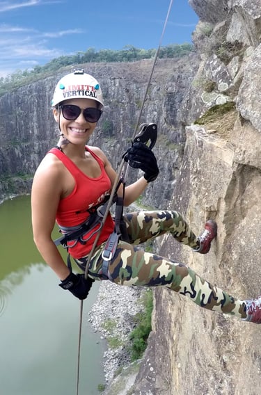 Rapel na Pedreira do Dib - 70 metros