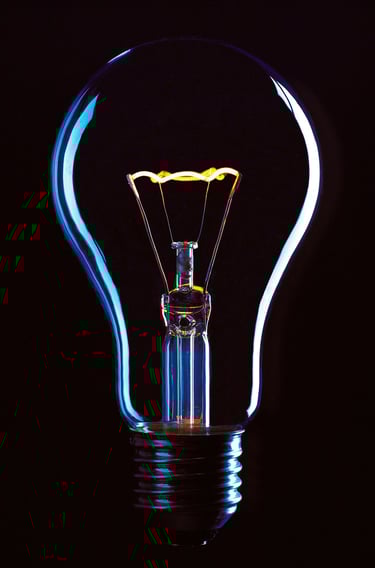 a light bulb promoting ideas