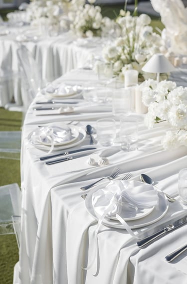 Thomas Bertini, photography of wedding table decoration