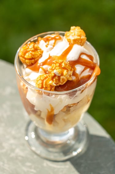 glace caramel pop-corn