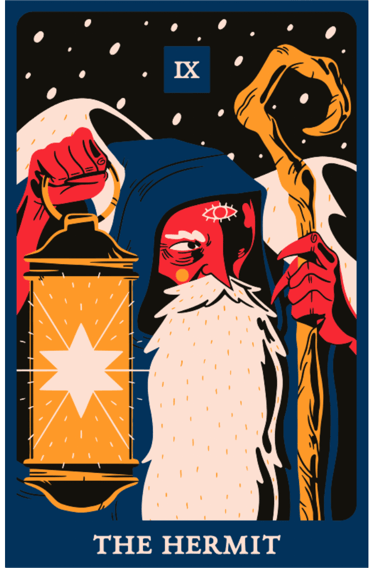 the hermit tarot card