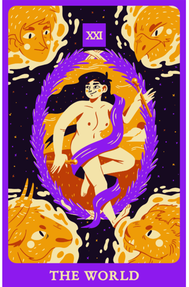 the world tarot card