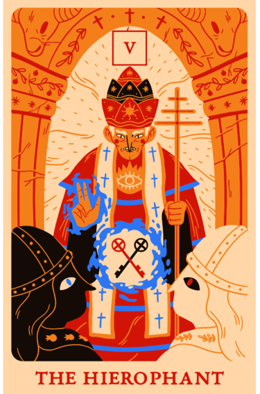 The Hierophant tarot card