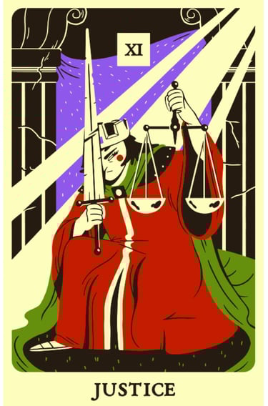 justice tarot card