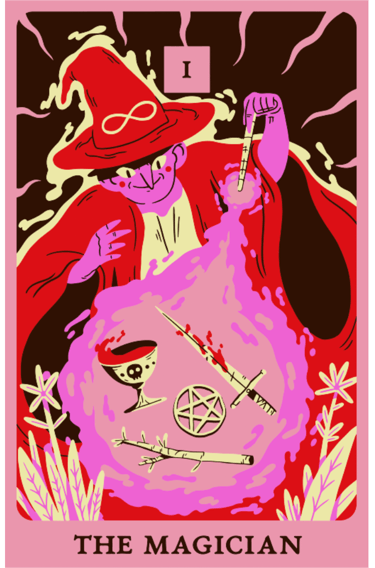 the magician tarot card