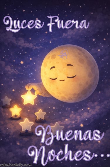 luna flotando en el espacio mientras apaga suavemente estrellas brillantes escena nocturna