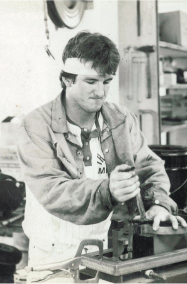 Building a parking lot paint striping machine