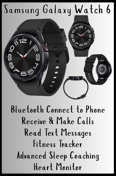 Samsung Galaxy Watch 6 Bluetooth Fitness Sleep Heart