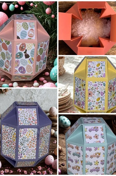Large Decorative Paper Easter Eggs