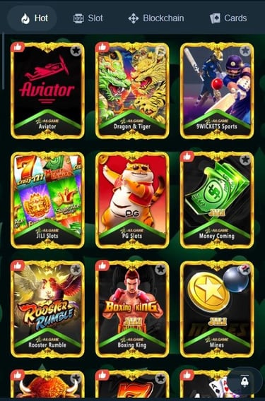 A8 Game Category - Hote Games