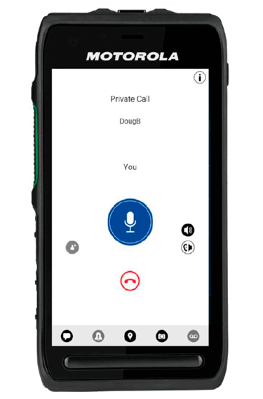 MCPTT Handheld Motorola Lex L11 con Wave PTX