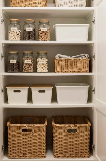 4 Pack Acrylic Qtip Holder Dispenser for Cotton Swabs, Balls, Pads, Floss Picks- Small Clear Acrylic