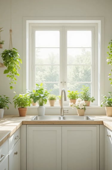 Lemonfilter Small Fake Plants, 5 Pack Mini Potted Artificial Eucalyptus Plant Greenery Plastic Fake