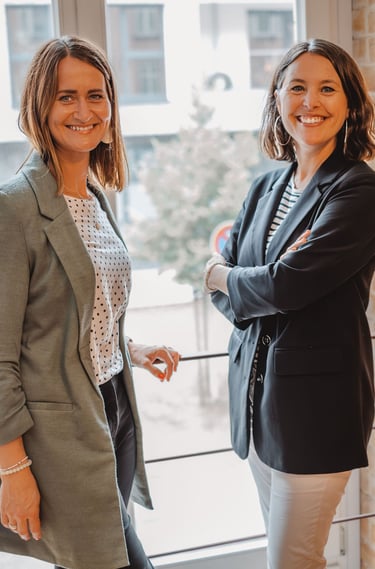 Kathrin Possik und Patricia Bellmann beraten Unternehmen zum Thema Trauer am Arbeitsplatz