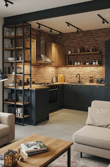 Fonksiyonel yerleşime sahip estetik mutfak tasarımı