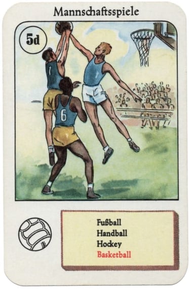 German sports playing cards 1936 Olympics