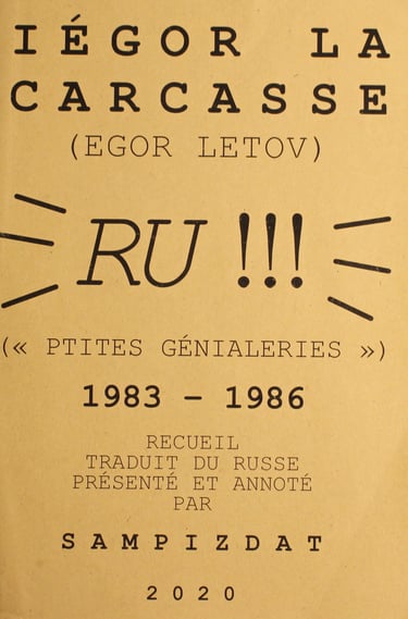 Couverture Egor Letov Ru!!! P'tites génialeries