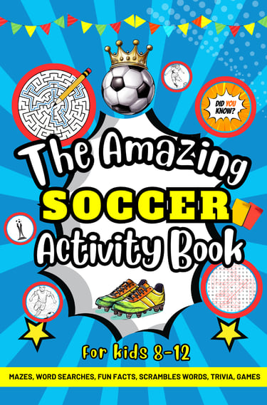 Soccer Activity BOok Colorfull Cover
