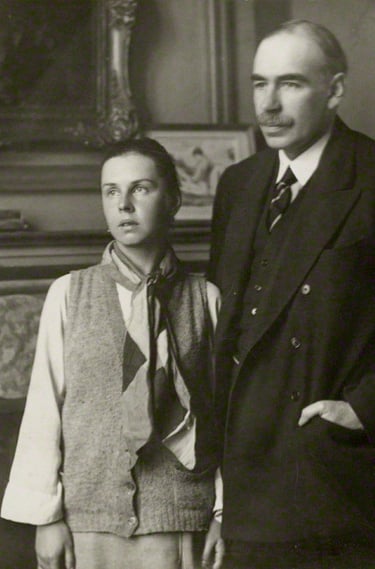 Keynes with his wife Lydia in 1925 Pic by By Walter Benington