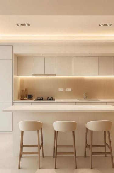 alçıpan asma tavan ile tasarlanmış iç mekân